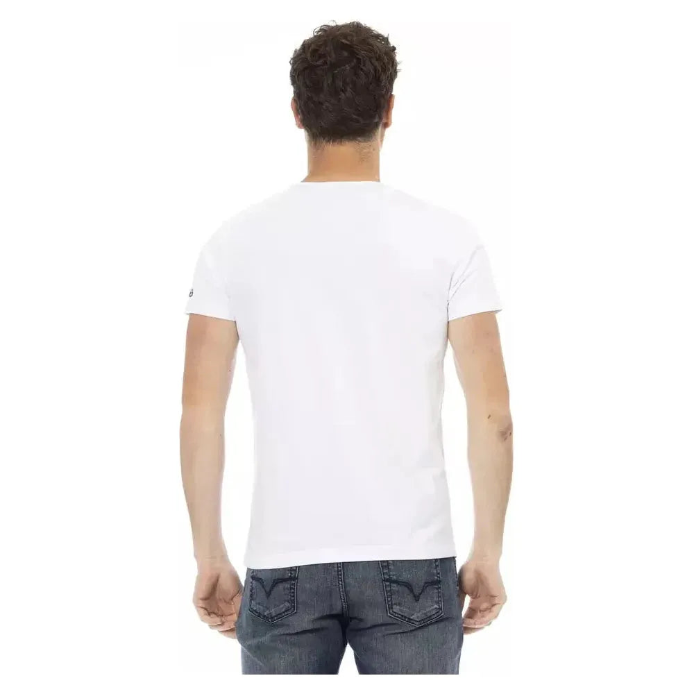 Trussardi Action White Cotton Men's T-Shirt 1728,3XL,67345744032,Clothing,L,M,Men,Men - Clothing,New with tags,S,T-Shirts - Clothing,T-Shirts - Men - Clothing,T-Shirts - T-Shirts - Clothing,Trussardi Action,White,XL,XXL