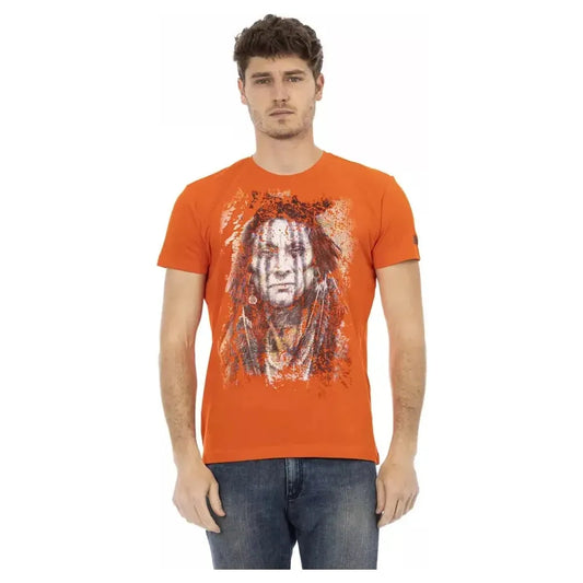 Trussardi Action Orange Cotton Men's T-Shirt