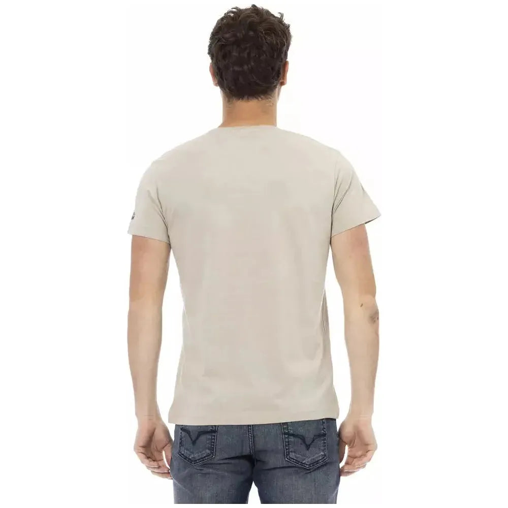 Trussardi Action Beige Cotton Men T-Shirt 1728,67345744032,Beige,Clothing,L,M,Men,Men - Clothing,New with tags,T-Shirts - Clothing,T-Shirts - Men - Clothing,T-Shirts - T-Shirts - Clothing,Trussardi Action,XL,XXL