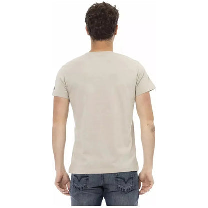Trussardi Action Beige Cotton Men T-Shirt 1728,67345744032,Beige,Clothing,L,M,Men,Men - Clothing,New with tags,T-Shirts - Clothing,T-Shirts - Men - Clothing,T-Shirts - T-Shirts - Clothing,Trussardi Action,XL,XXL