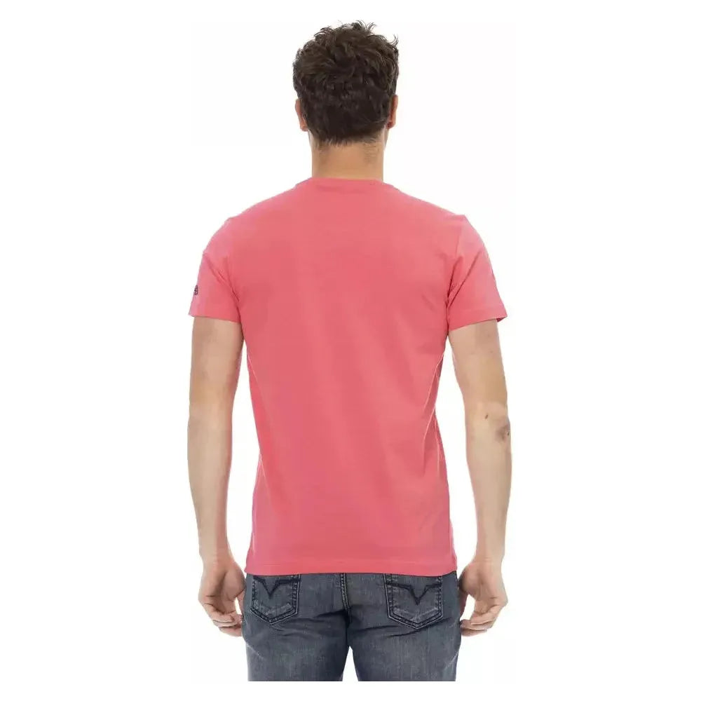 Trussardi Action Multicolor Cotton Men T-Shirt
