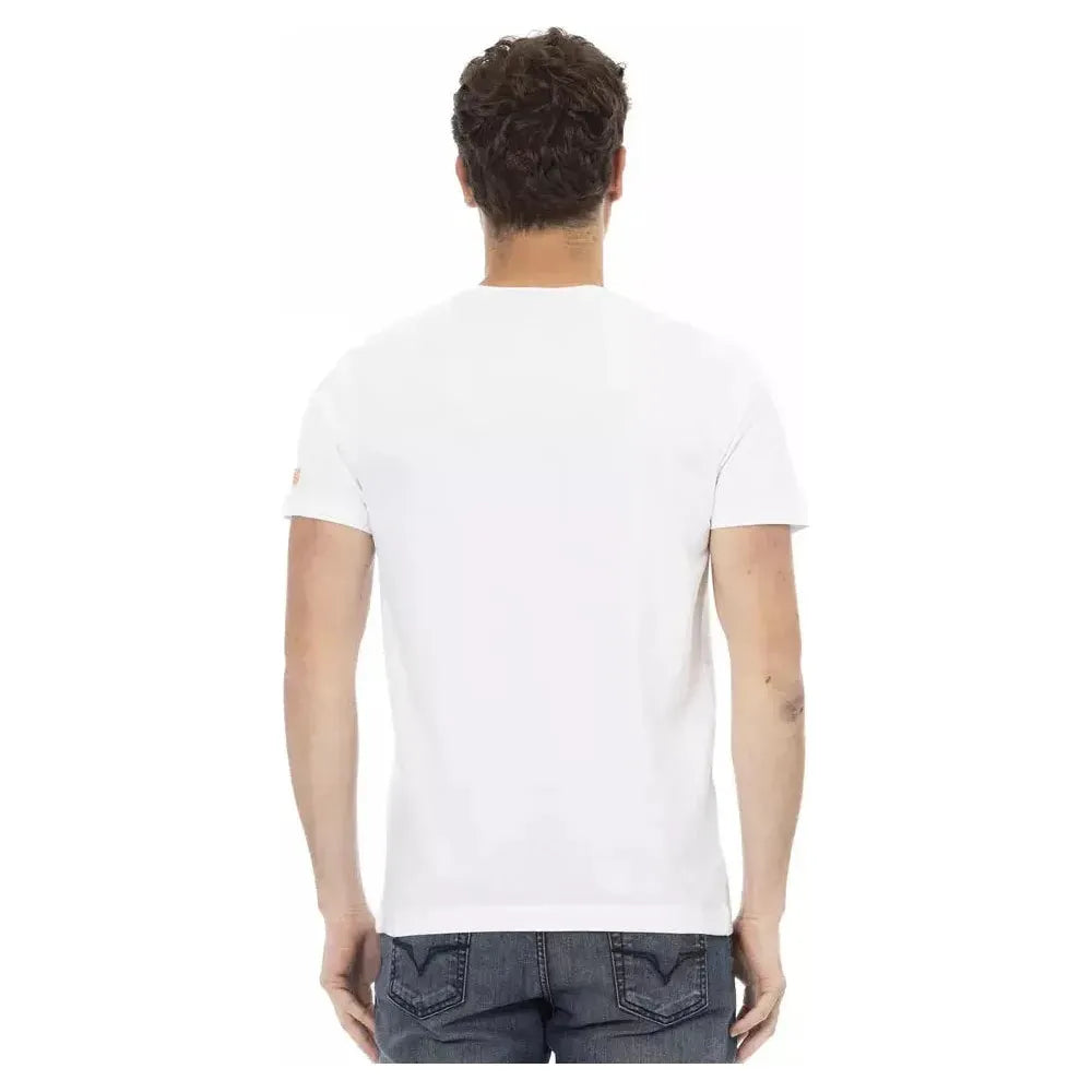 Trussardi Action White Cotton Men T-Shirt
