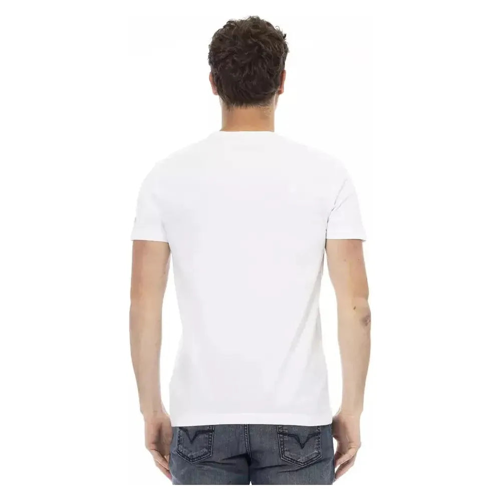 Trussardi Action White Cotton Men T-Shirt Trussardi Action