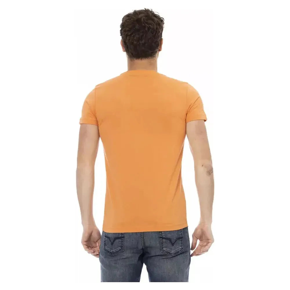 Trussardi Action Orange Cotton Men TShirt Trussardi Action