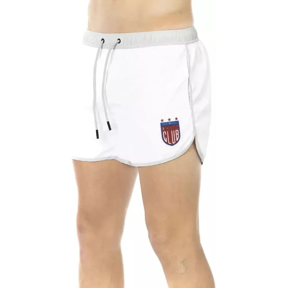 Bikkembergs White Polyester Men Swim Short Bikkembergs