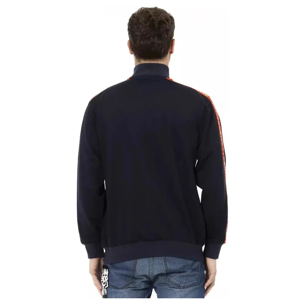 Automobili Lamborghini Blue Polyester Men Sweater Automobili Lamborghini