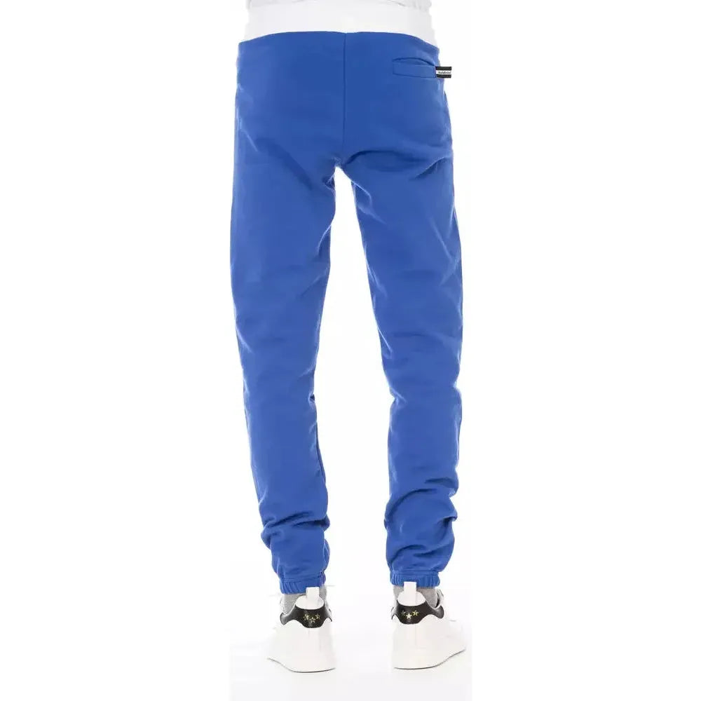 Baldinini Trend Blue Cotton Men's Sport Pant