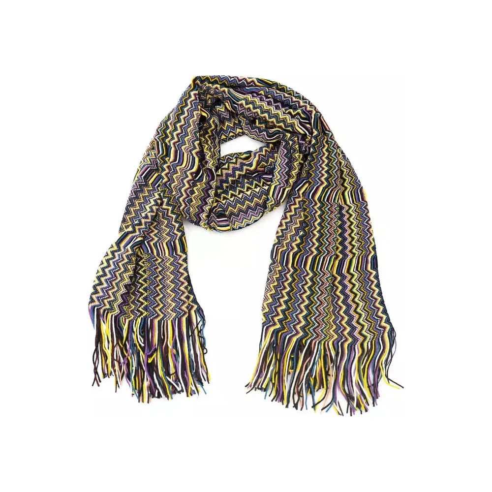 Missoni Multicolor Wool Women Scarf Missoni