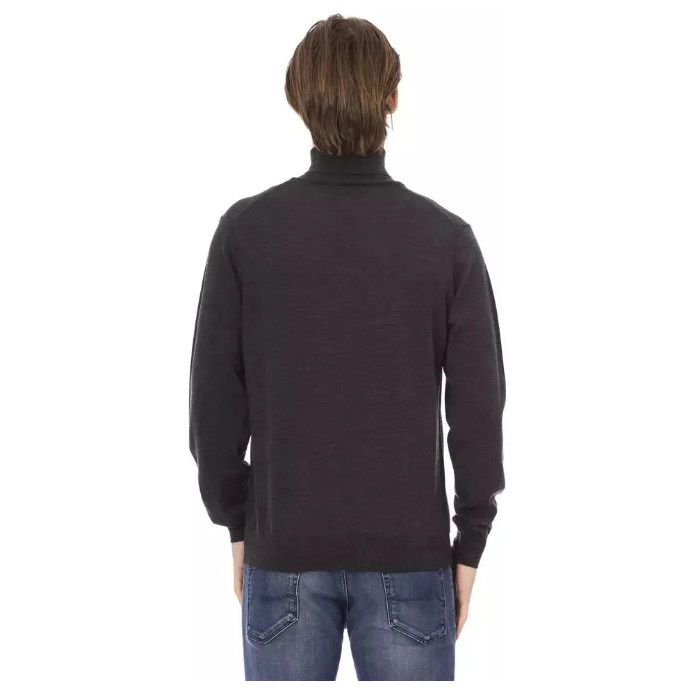 Baldinini Trend Brown Fabric Men Sweater Baldinini Trend