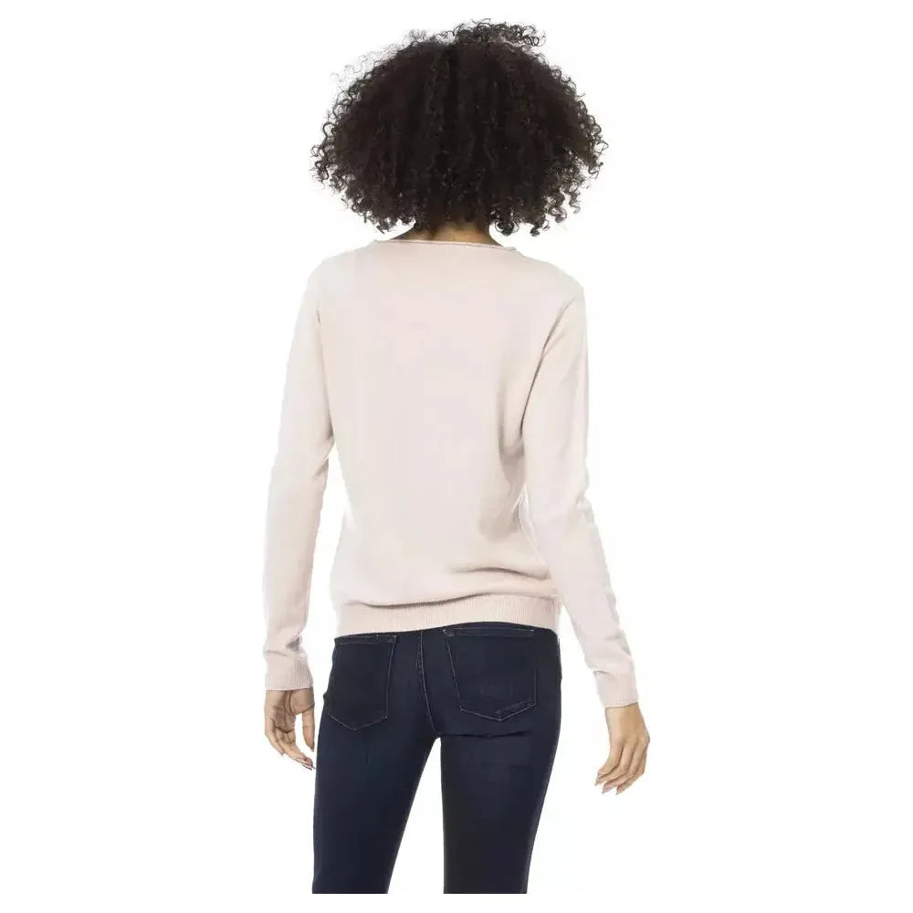 Baldinini Trend Pink Wool Women Sweater Baldinini Trend