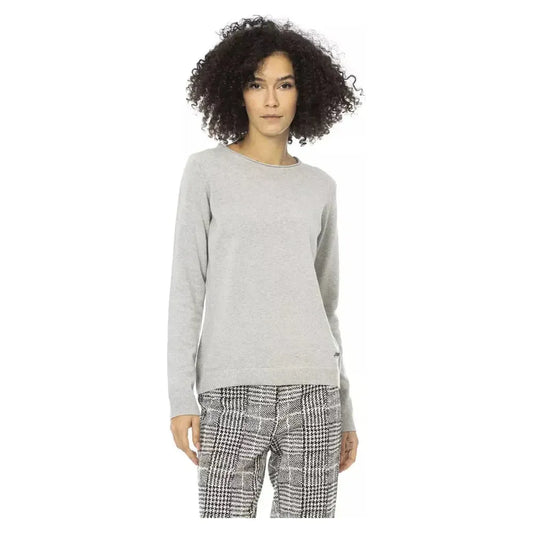 Baldinini Trend Gray Wool Women Sweater Baldinini Trend