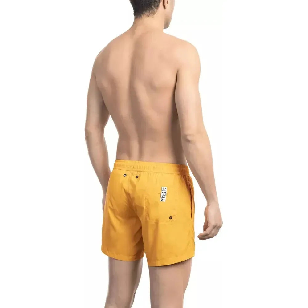 Bikkembergs Orange Polyamide Men Swim Short Bikkembergs