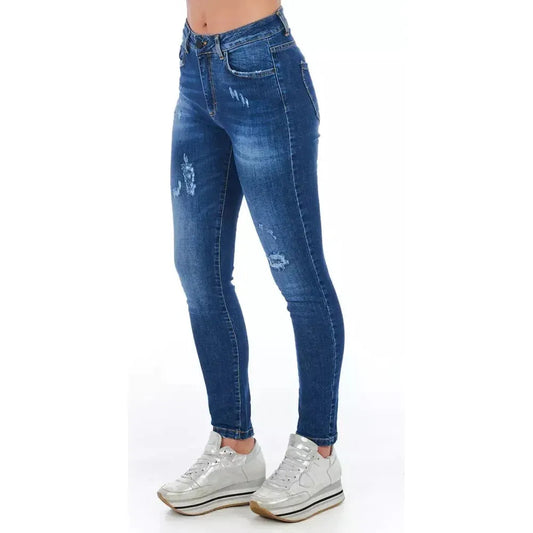 Frankie Morello Blue Denim Women Jeans Frankie Morello