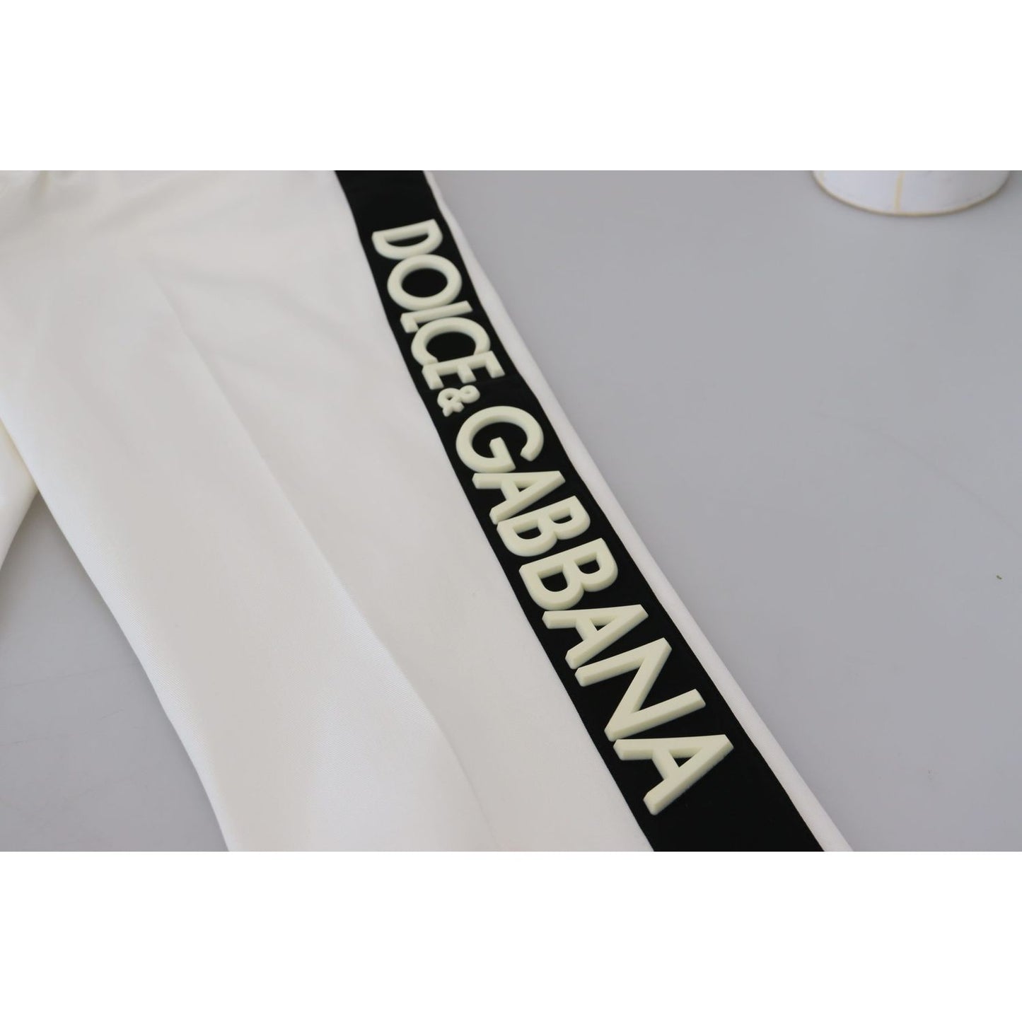 Dolce & Gabbana Elegant White Cotton Jogger Pants Dolce & Gabbana