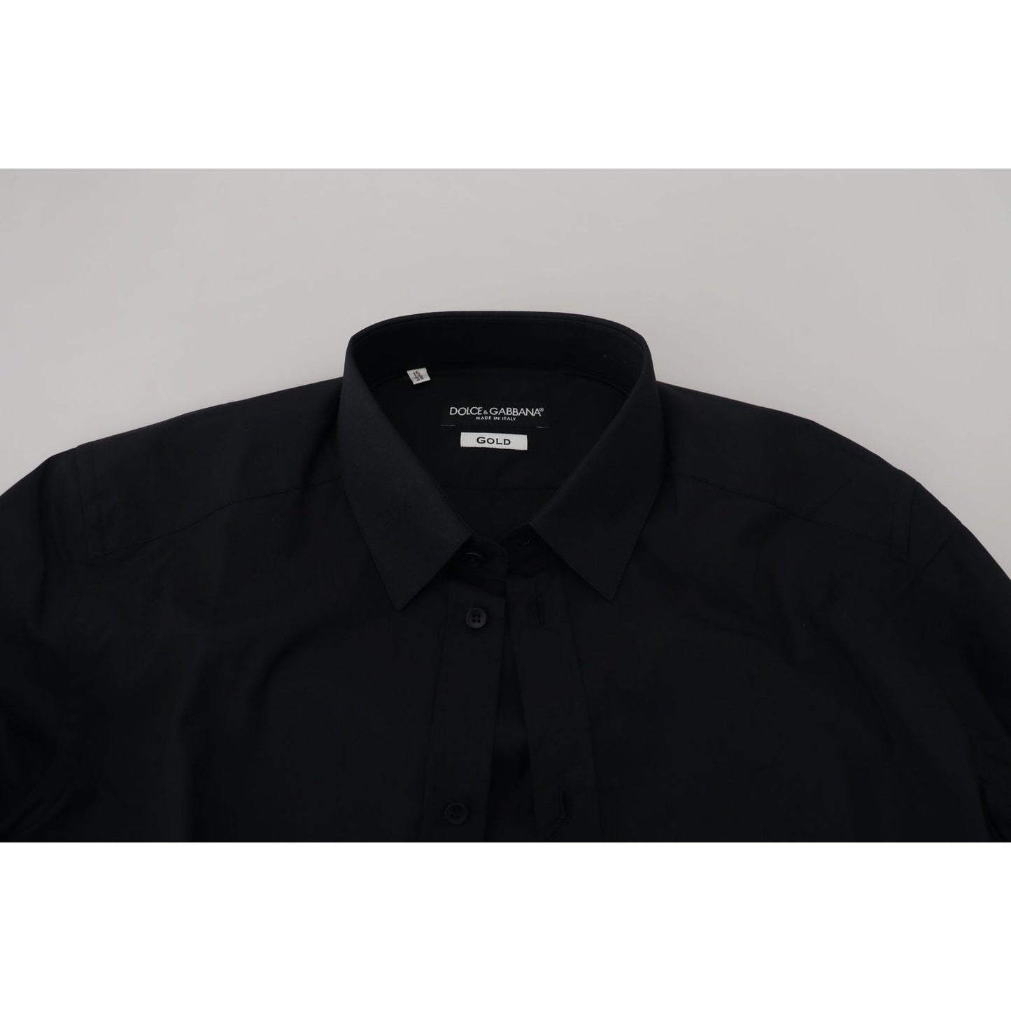 Dolce & Gabbana Chic Black Cotton Dress Shirt Dolce & Gabbana