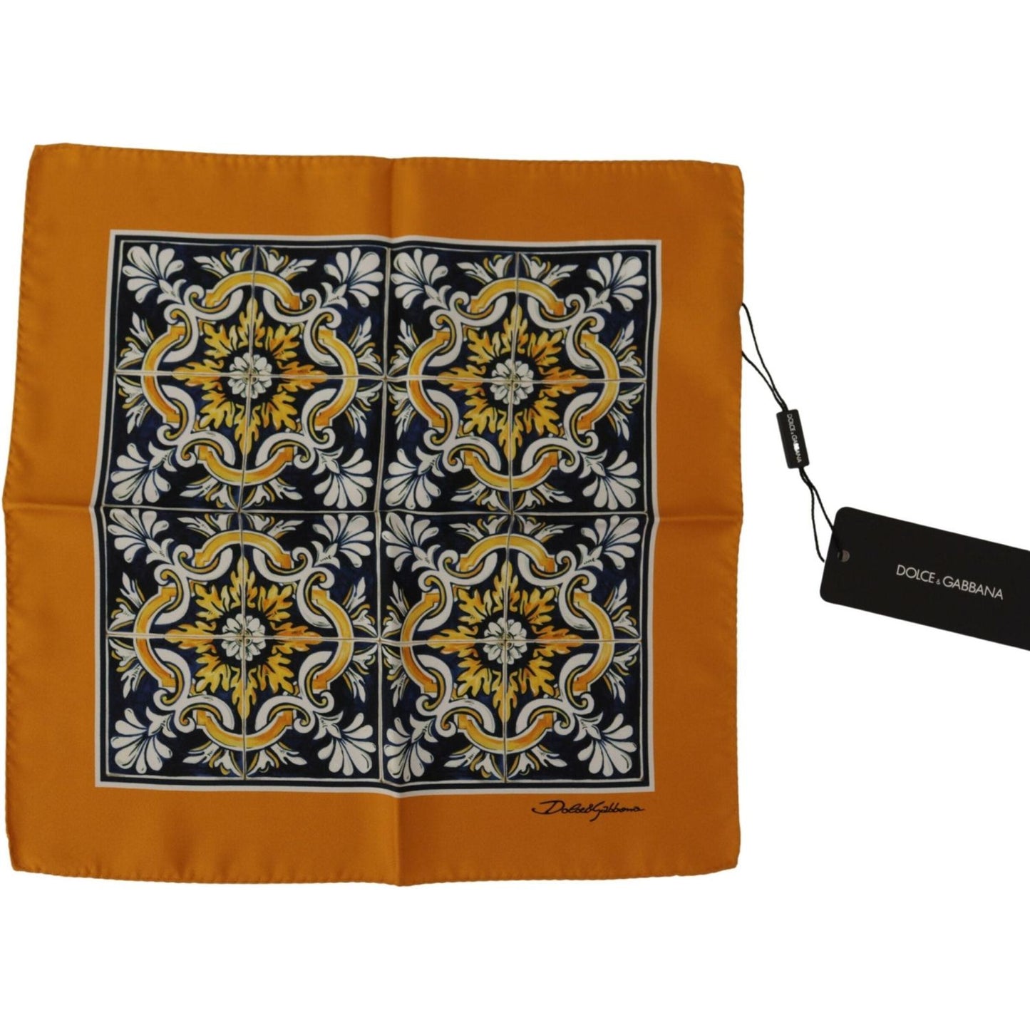 Dolce & Gabbana Elegant Silk Square Men's Scarf Dolce & Gabbana