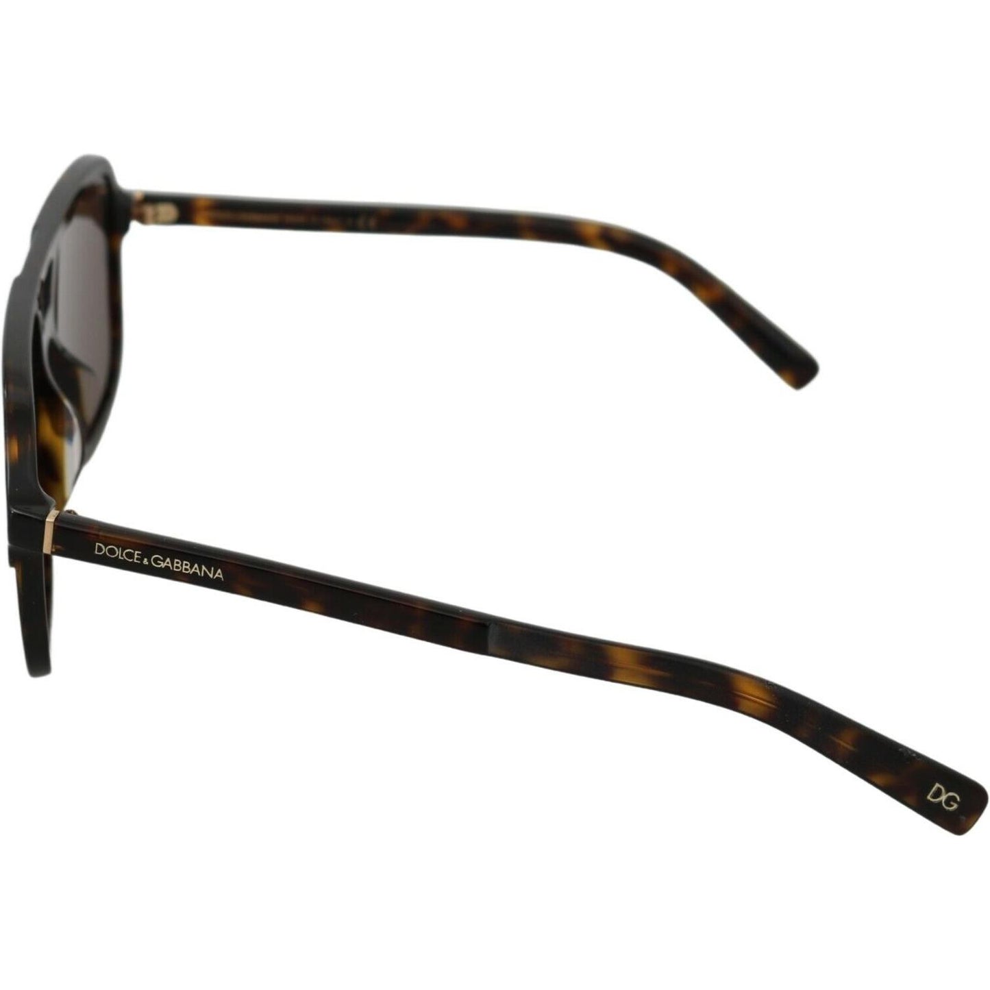 Dolce & Gabbana Elegant Brown Patterned Men's Sunglasses Dolce & Gabbana