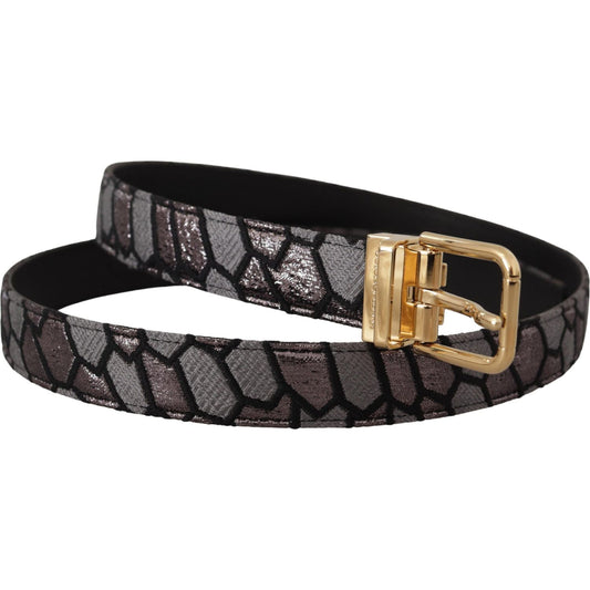 Dolce & Gabbana Multicolor Leather Statement Belt Dolce & Gabbana