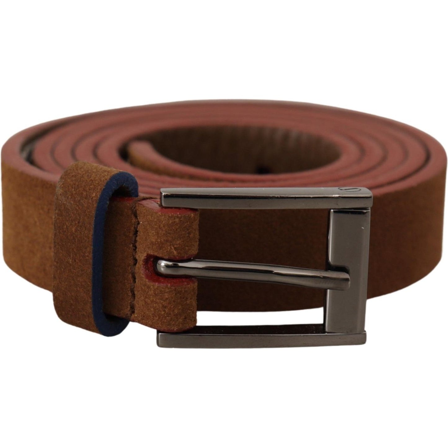 Dolce & Gabbana Chic Suede Belt with Logo Engraved Buckle Dolce & Gabbana