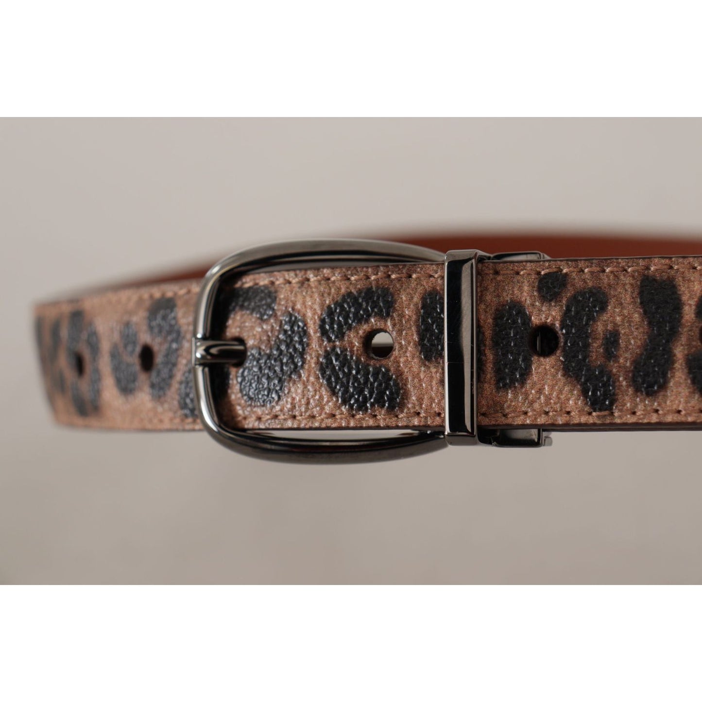 Dolce & Gabbana Elegant Engraved Leather Belt - Timeless Style Dolce & Gabbana