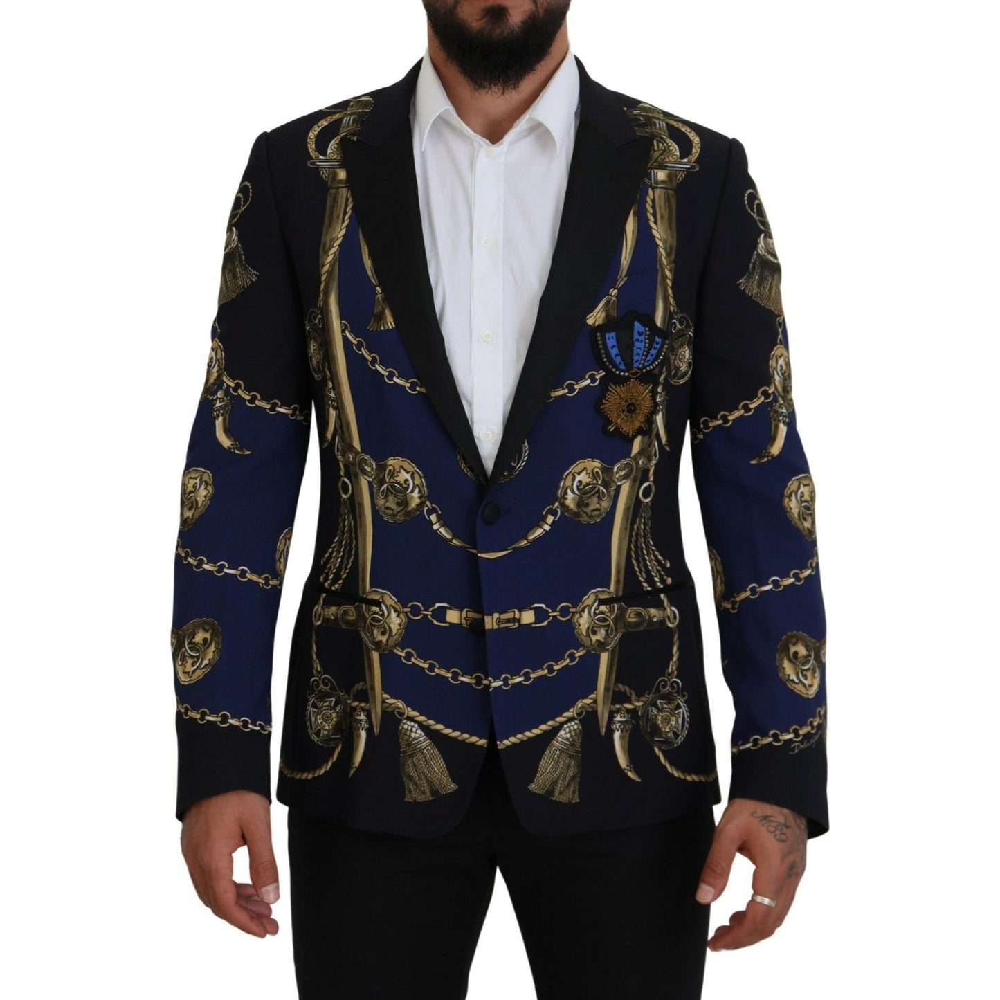 Dolce & Gabbana Elegant Multicolor Martini Blazer Dolce & Gabbana