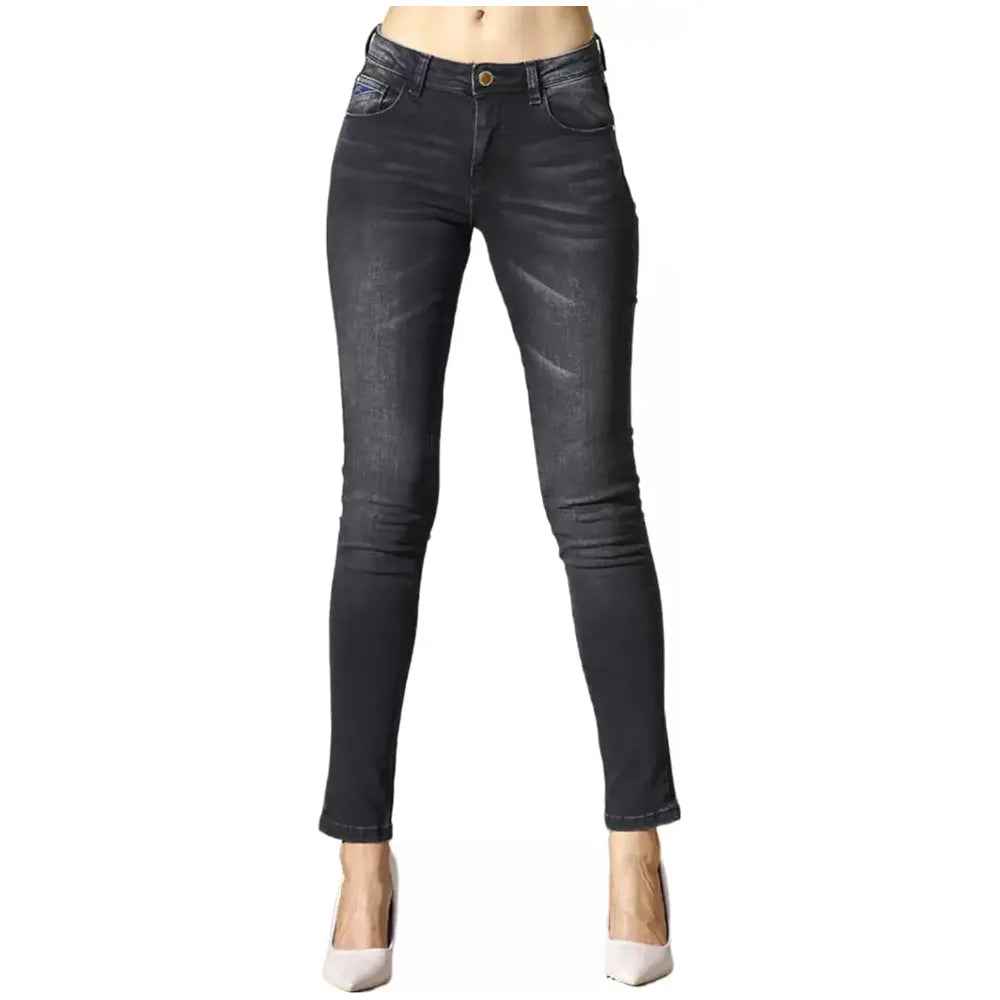 Yes Zee Black Cotton Women's Jeans Yes Zee