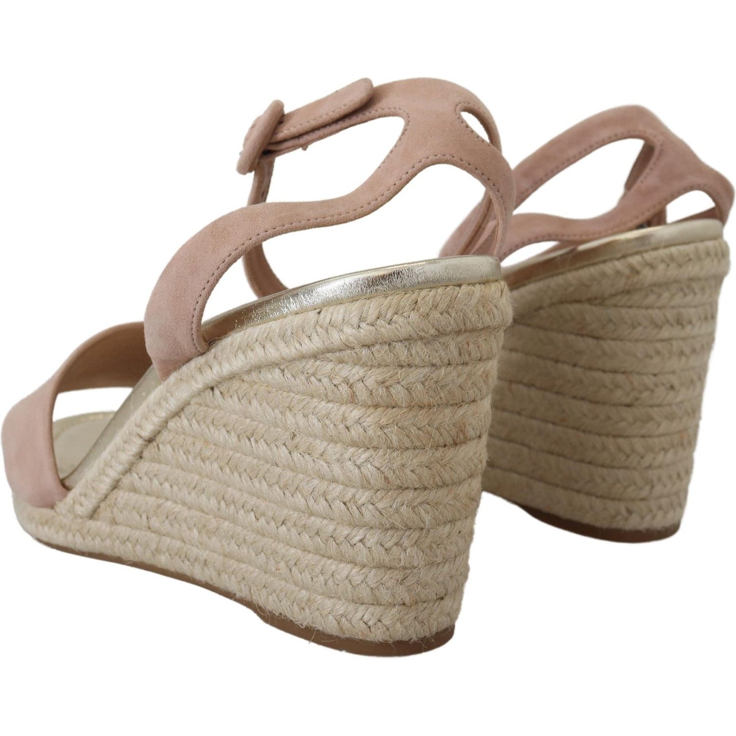 Prada Elegant Suede Ankle Strap Wedge Sandals Prada