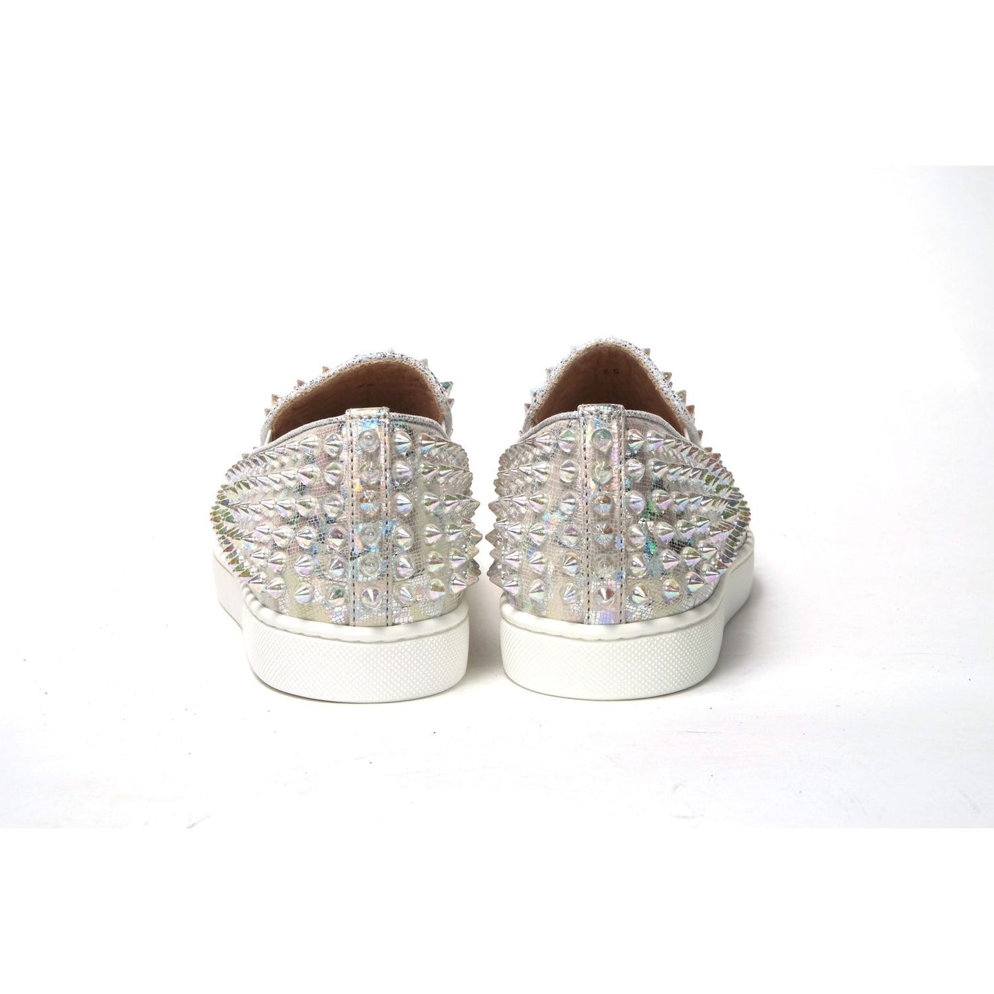 Christian Louboutin White Ab/Clear Ab Roller Boat Woman Flat Sneaker Christian Louboutin