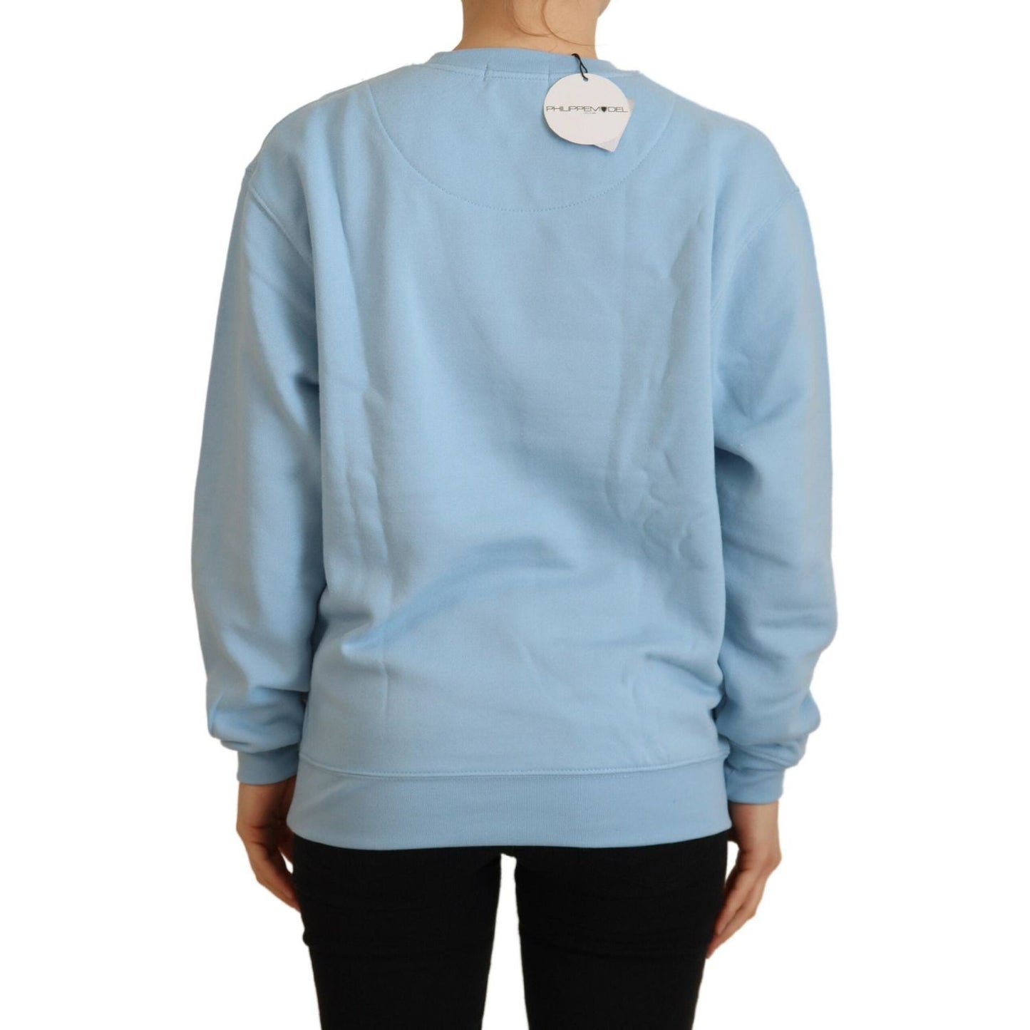 Philippe Model Elegant Light Blue Long Sleeve Sweater Philippe Model