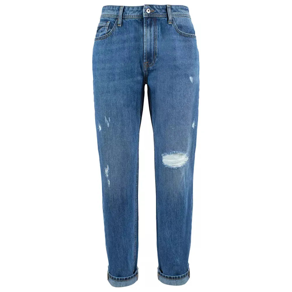 Yes Zee Blue Cotton Men's Jeans Yes Zee