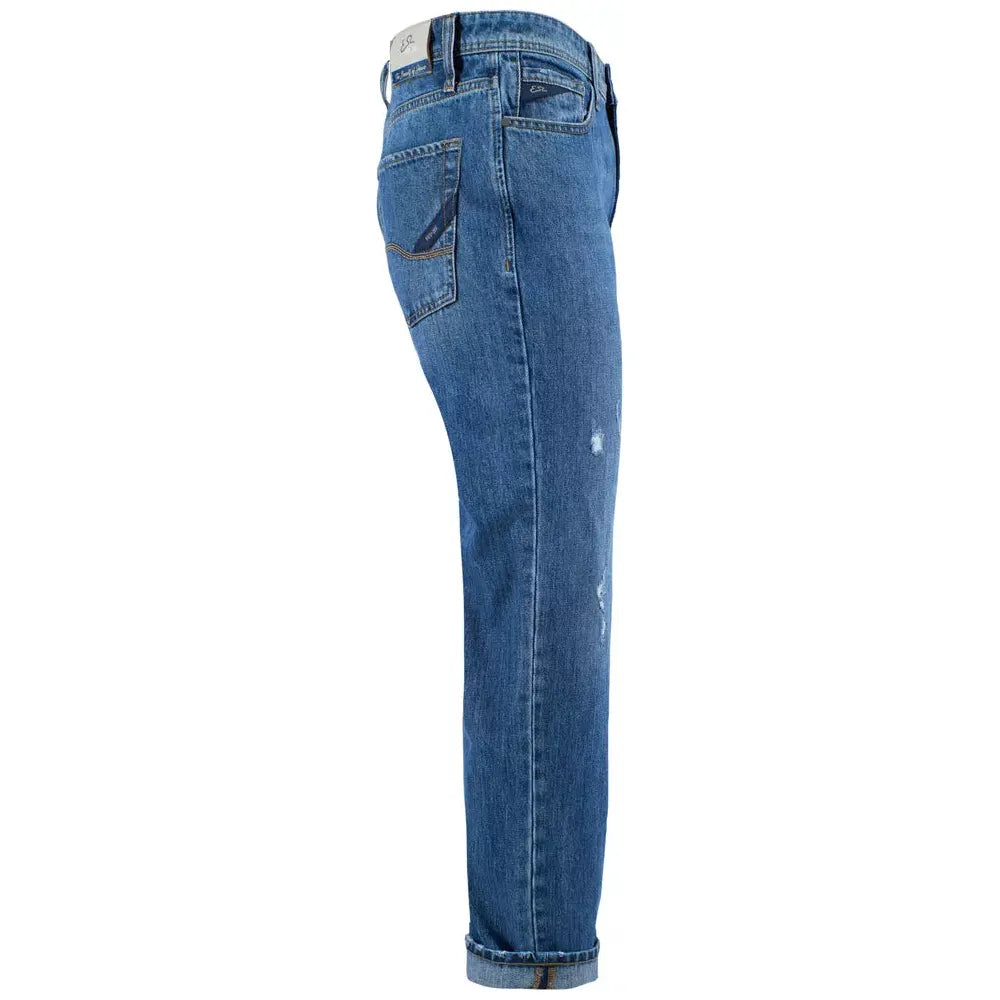 Yes Zee Blue Cotton Men's Jeans Yes Zee