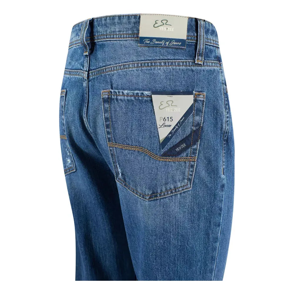 Yes Zee Blue Cotton Men's Jeans Yes Zee