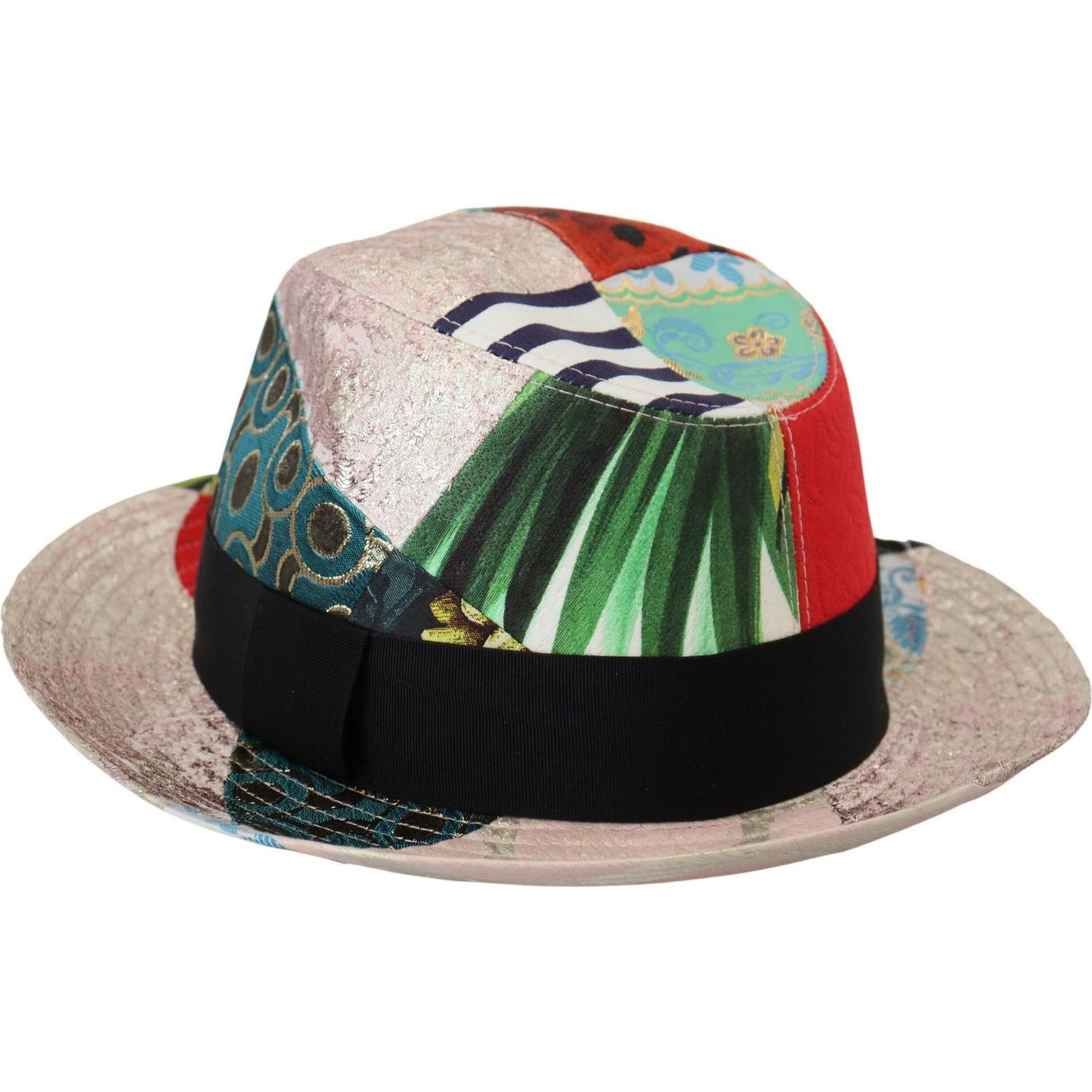 Dolce & Gabbana Eclectic Chic Multicolor Fedora Cap Dolce & Gabbana