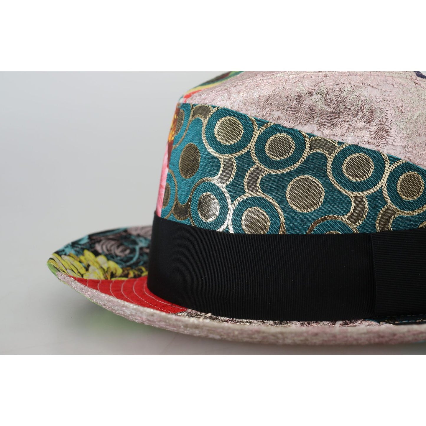 Dolce & Gabbana Eclectic Chic Multicolor Fedora Cap Dolce & Gabbana