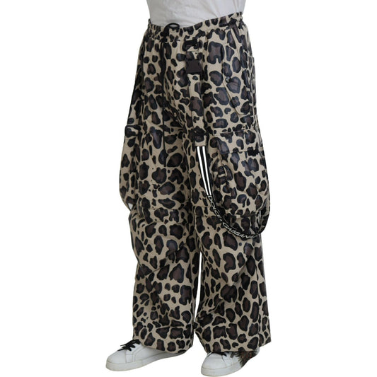 Dolce & Gabbana Multicolor Leopard Print Snow Pants Dolce & Gabbana