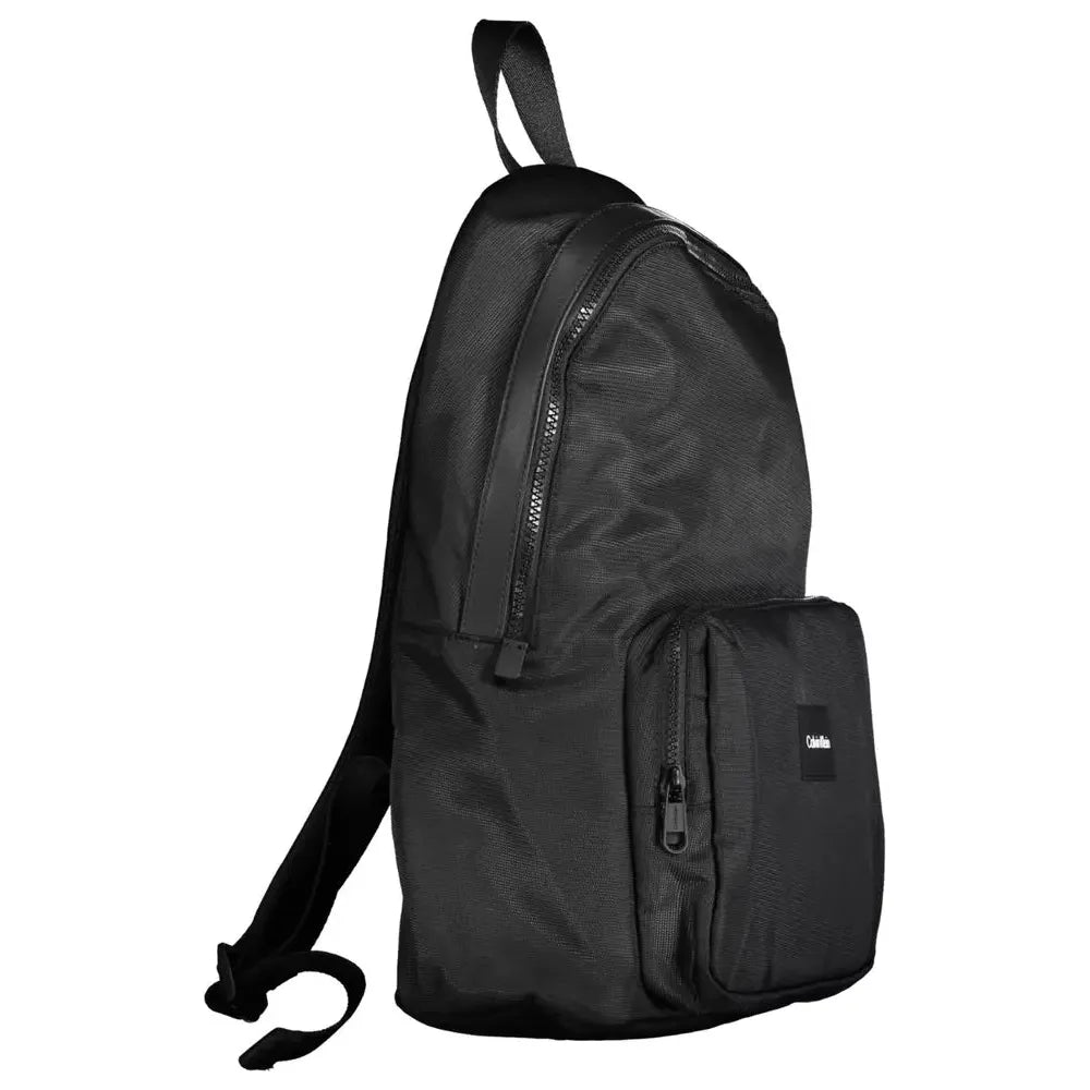 Calvin Klein Black Polyester Men Backpack Calvin Klein