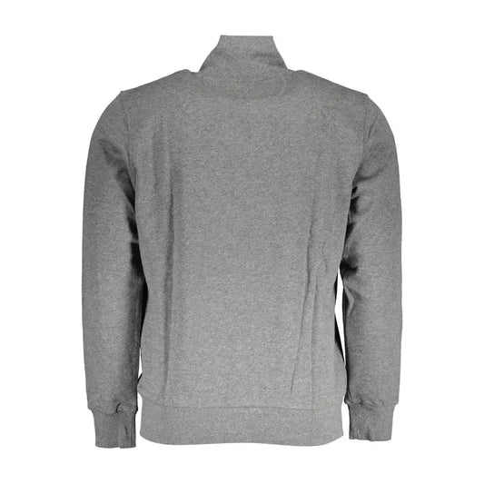 La Martina Gray Cotton Men Sweater La Martina