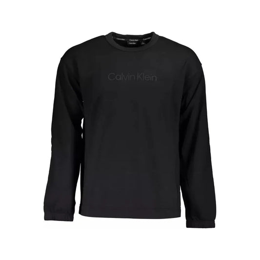 Calvin Klein Black Cotton Men Sweater Calvin Klein