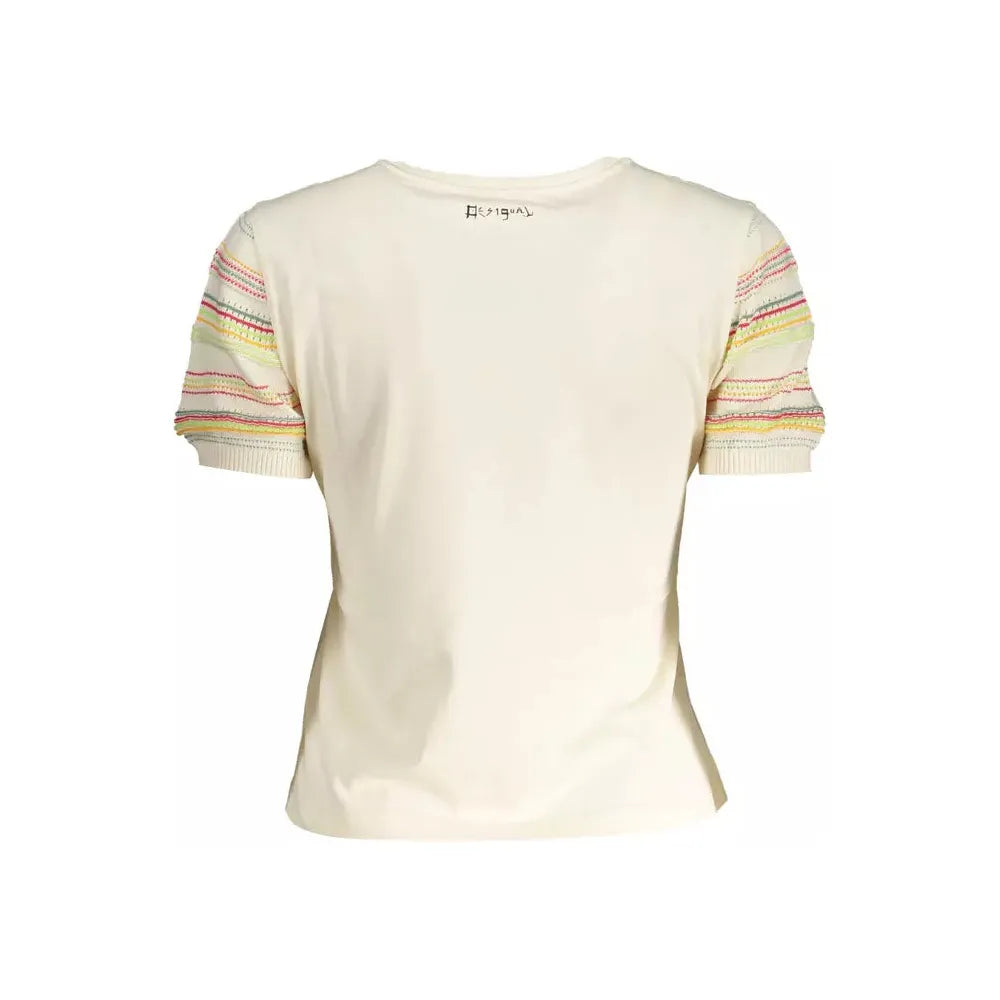 Desigual White Cotton Women Top Desigual