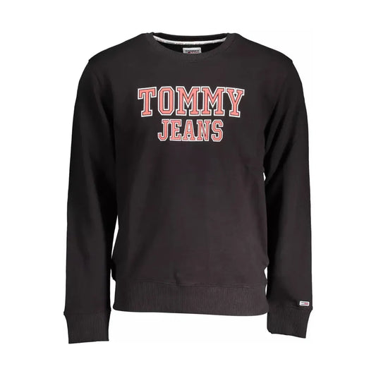 Tommy Hilfiger Black Cotton Men Sweater Tommy Hilfiger