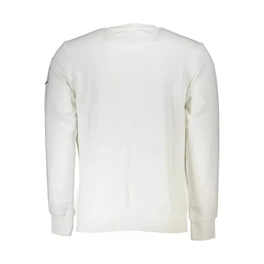 La Martina White Cotton Men Sweater La Martina