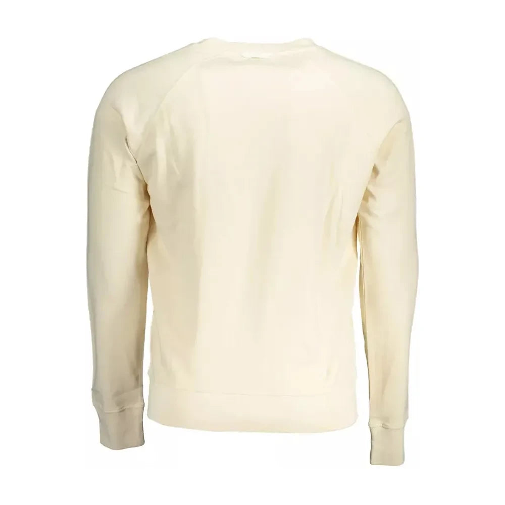 Gant Beige Cotton Men Sweater Gant