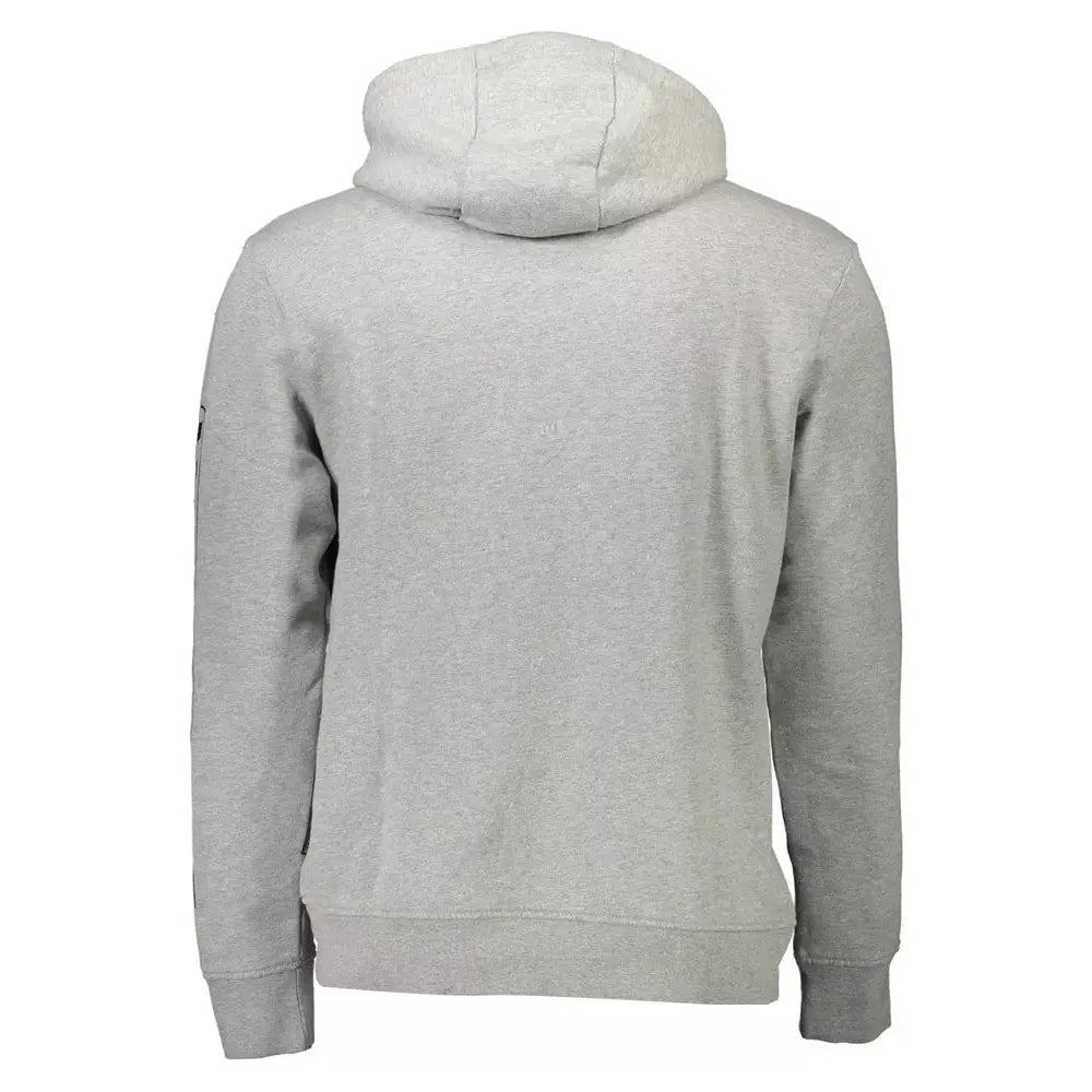 Napapijri Gray Cotton Men Sweater Napapijri