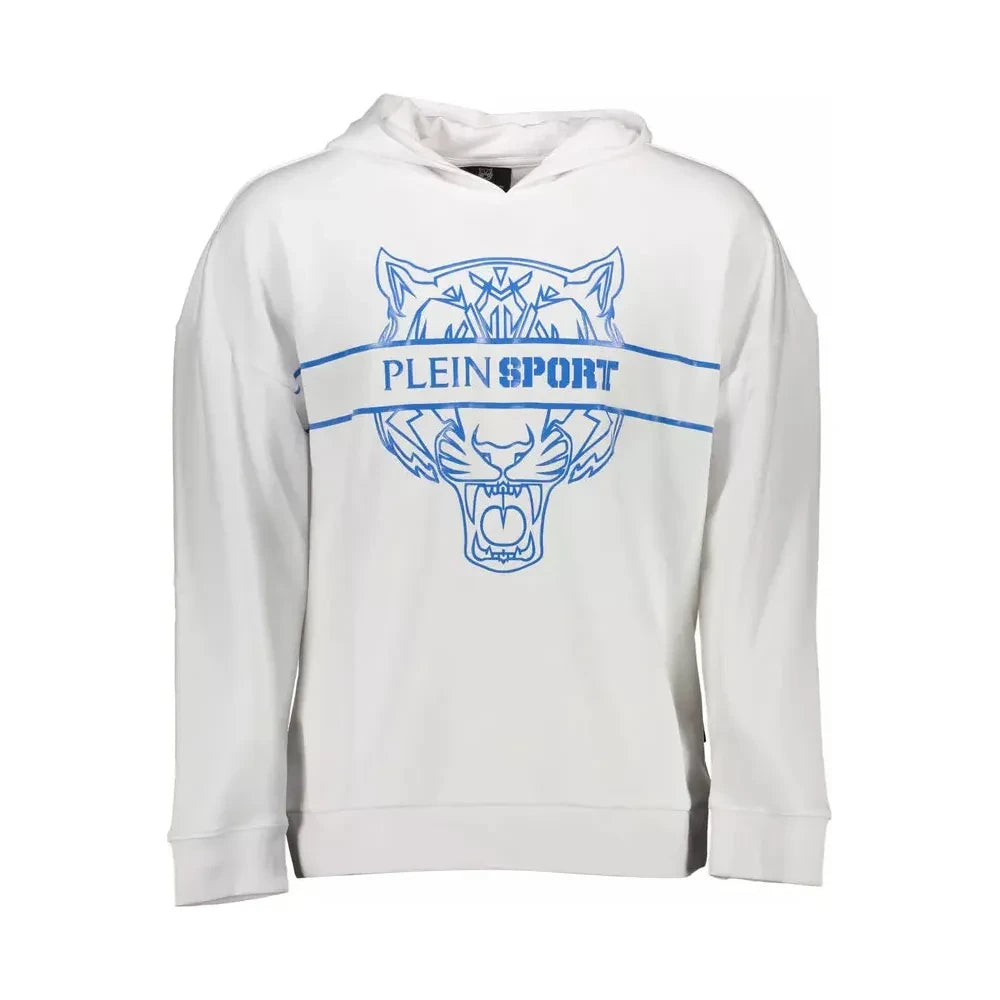 Plein Sport White Cotton Men Sweater Plein Sport