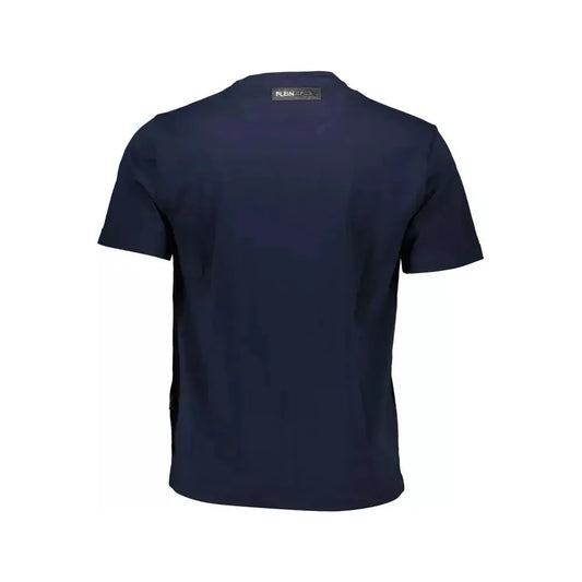 Plein Sport Blue Cotton Men T-Shirt Plein Sport