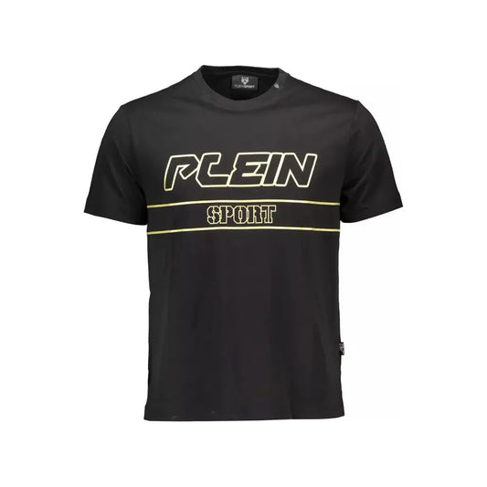 Plein Sport Black Cotton T-Shirt