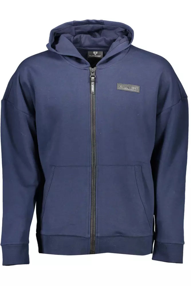 Plein Sport Blue Cotton Men Sweater Plein Sport