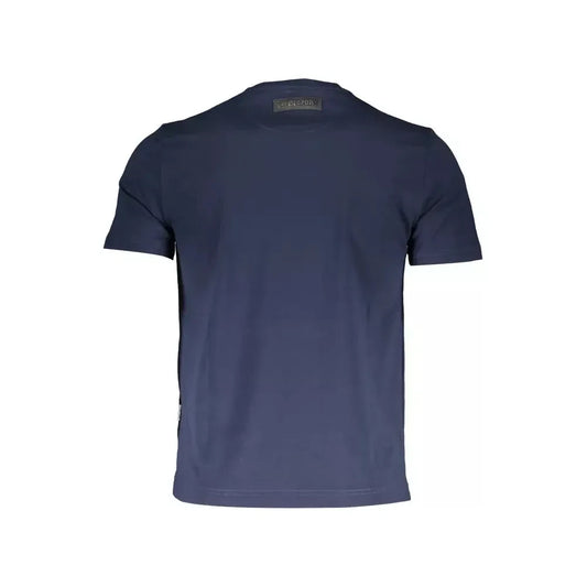 Plein Sport Blue Cotton Men T-Shirt Plein Sport