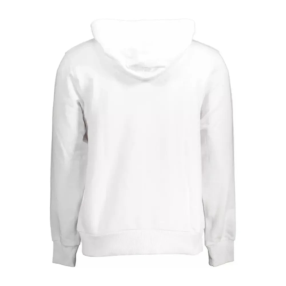 Cavalli Class White Cotton Men Sweater Cavalli Class