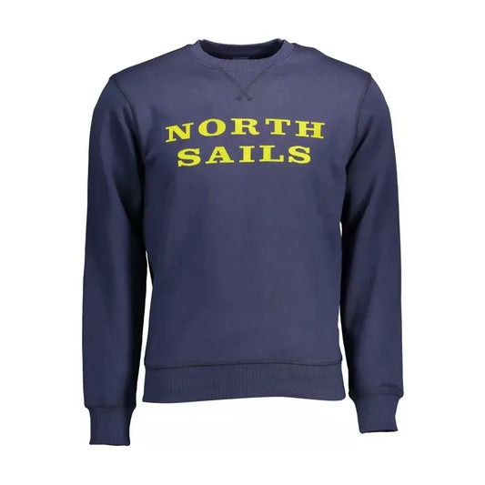 North Sails Blue Cotton Men Sweater North Sails